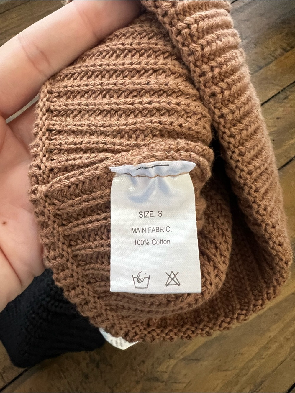Hand Made Kids Knit Beanie Hat - Available in Black, Gray, and Tan - Picture 4 of 4